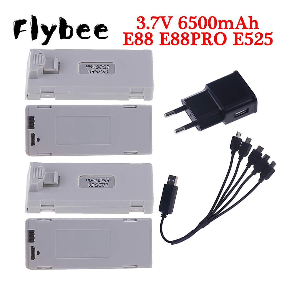 Drone Camera Hd - Originele E88 Batterij 3.7V 6500Mah Lipo
