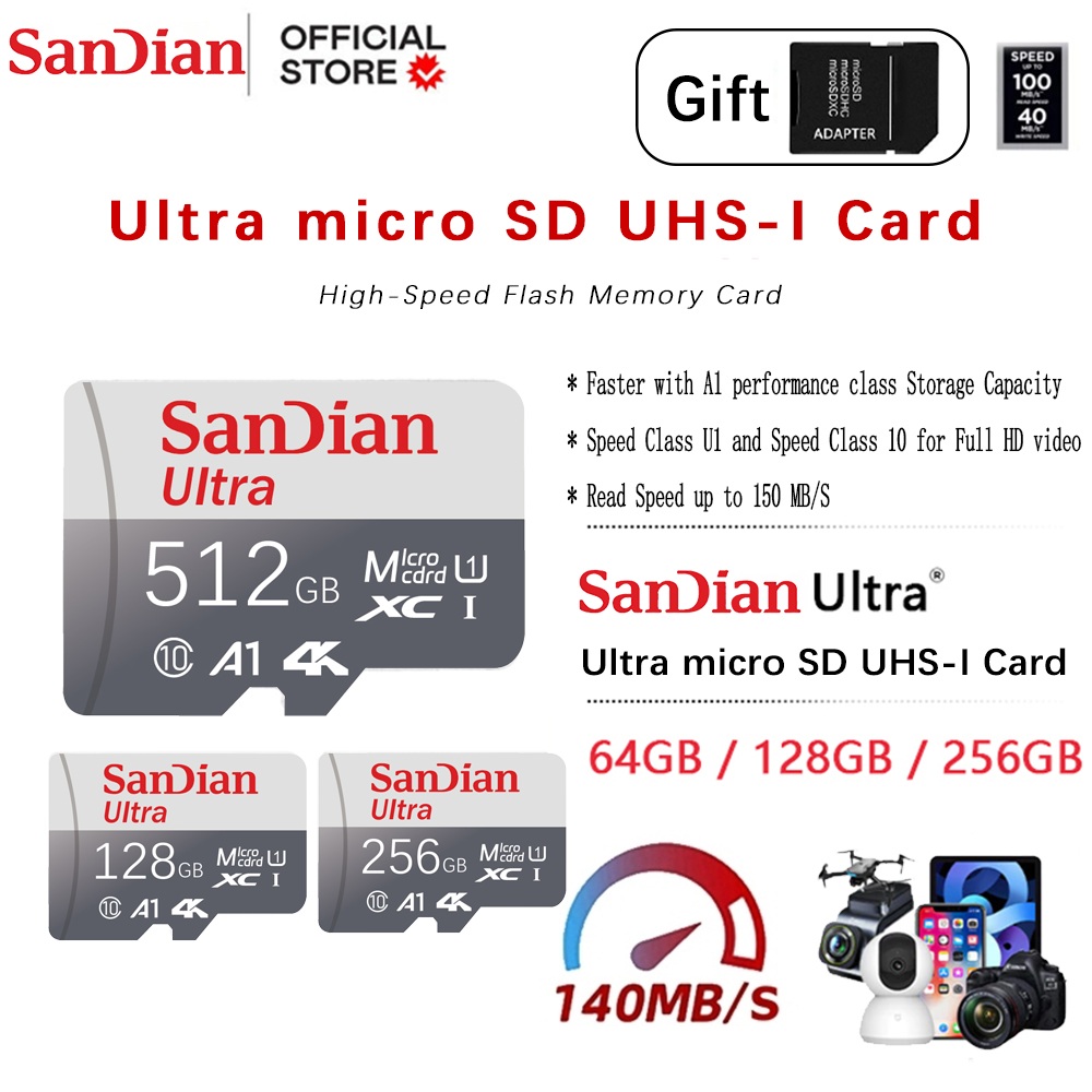 Drone Camera Waterproof - 128GB Micro TF SD-kaart Hoge Snelheid